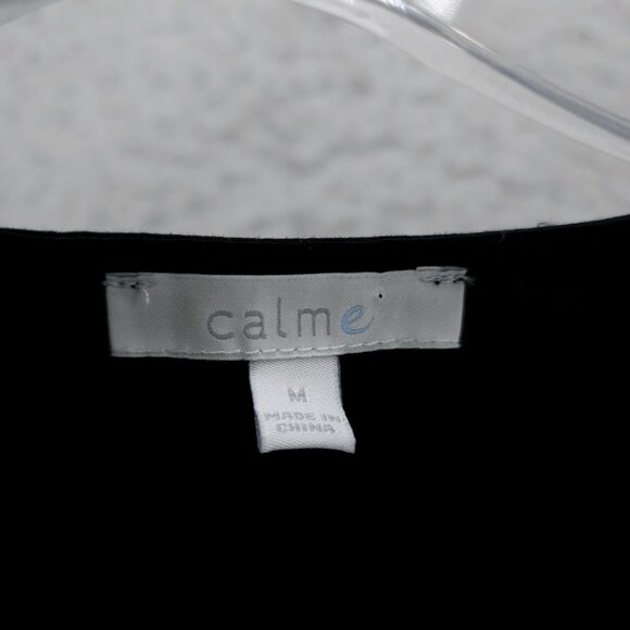 JOHNNY WAS Calme Collection Black Poplin Dolman Dress Cross Over V-Neck MEDIUM - Picture 3 of 4